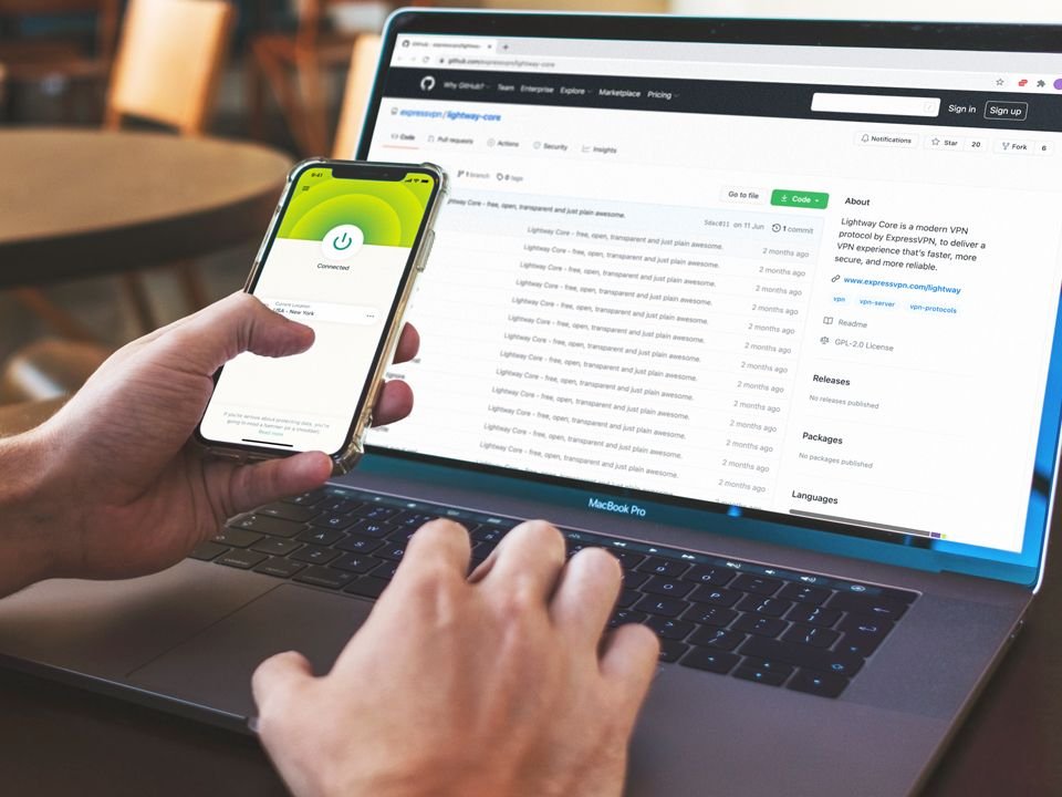 ExpressVPN User Interface showing One-Click Connect
